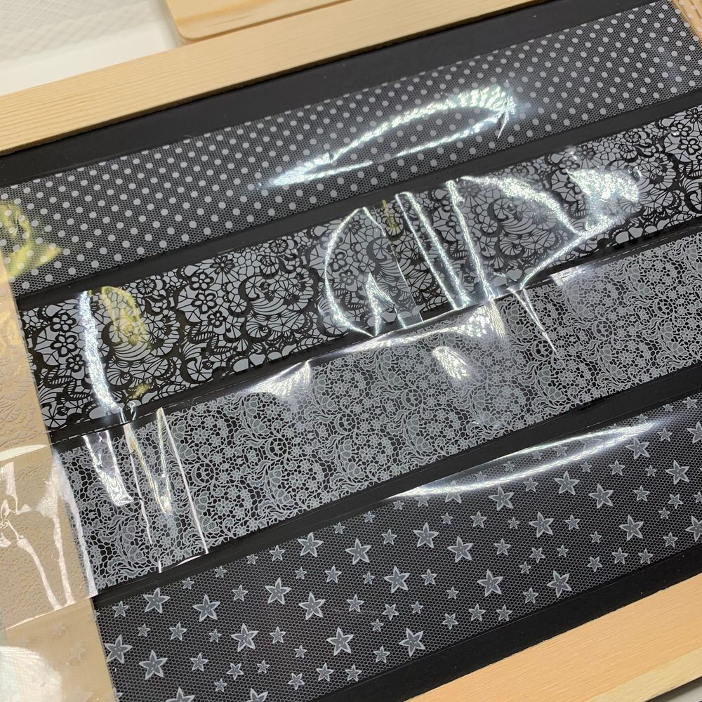 8 decorative nail foil rolls 2ft each - 3