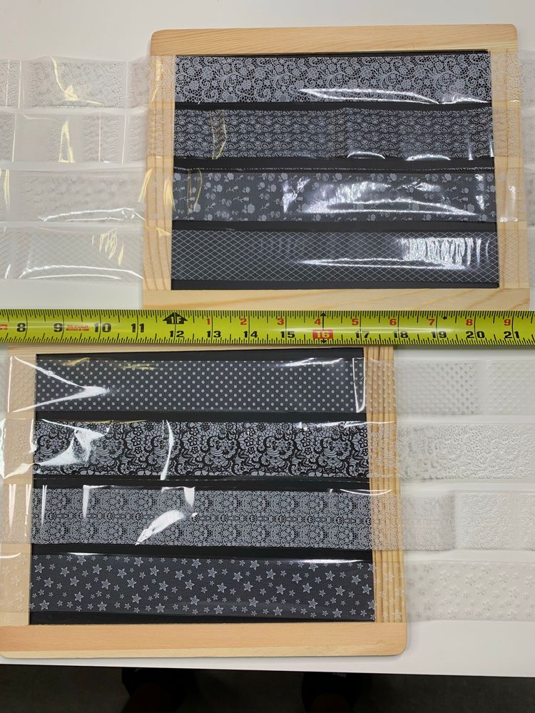 8 decorative nail foil rolls 2ft each - 6