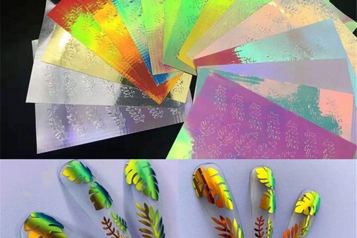 Get Salon-Quality Looks with Holographic Leaf Nail Stickers